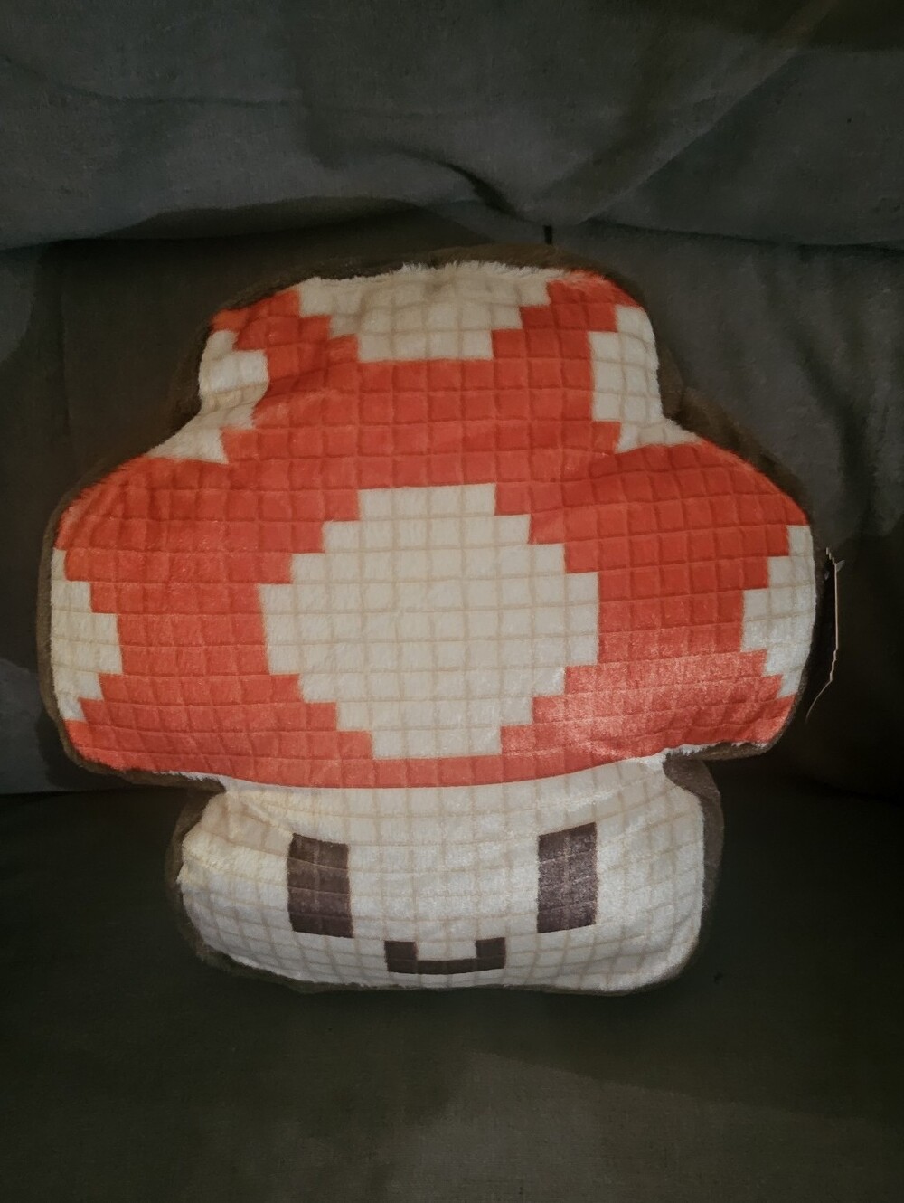 NWT FAO SCHWARZ PIXEL MUSHROOM  PILLOW